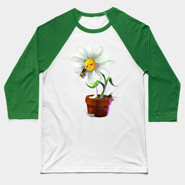 Daisy Baseball T-Shirt by JonasEmanuel